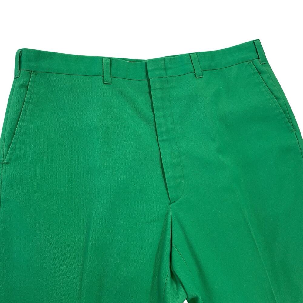 Vintage 80s Haggar Pants Mens Fit 34x28 (36x30 Tag) Bright Green